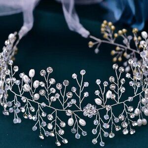 Pearl and rhinestone belt